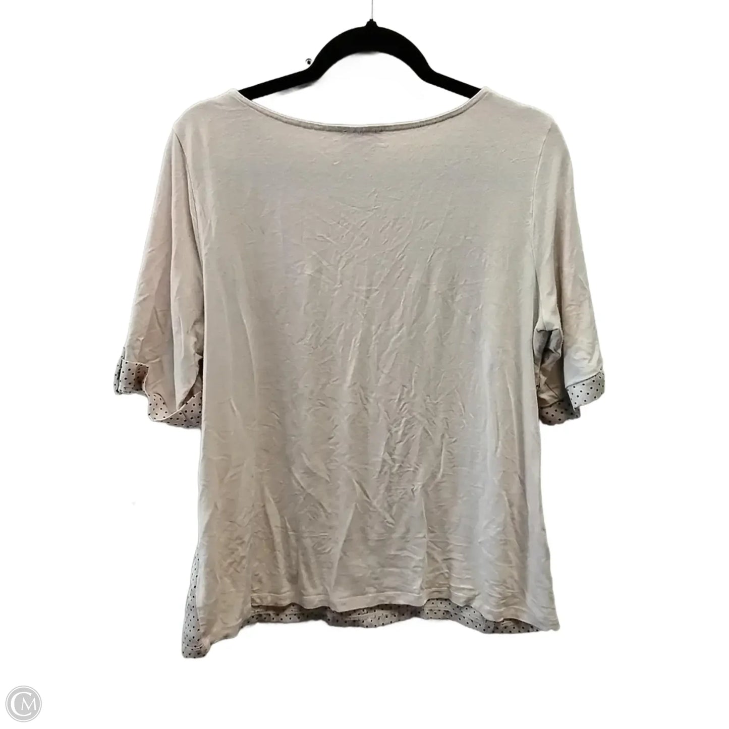 Blouse Short Sleeve By Limited In Pink, Size: L