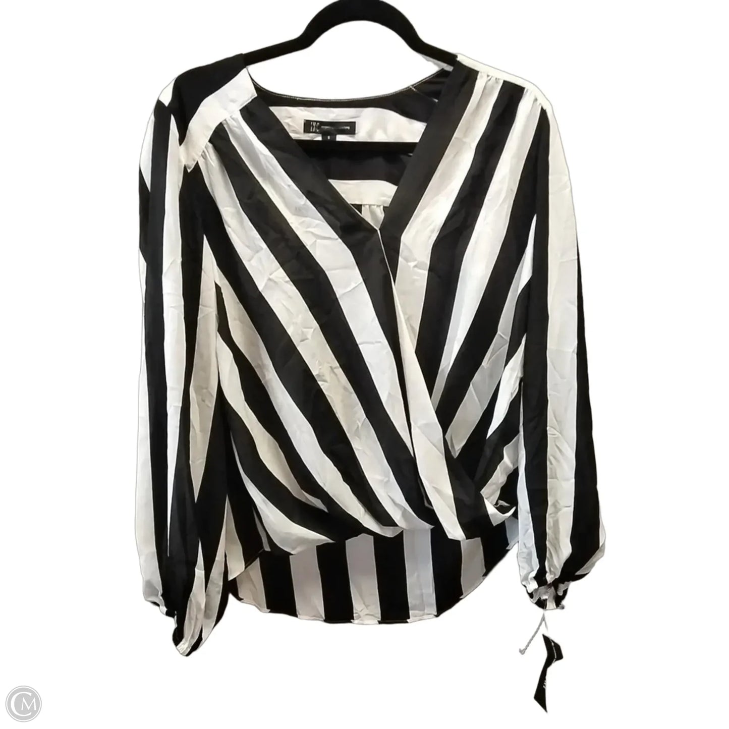 Blouse Long Sleeve By Inc In Striped Pattern, Size: S
