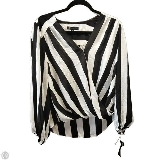 Blouse Long Sleeve By Inc In Striped Pattern, Size: S
