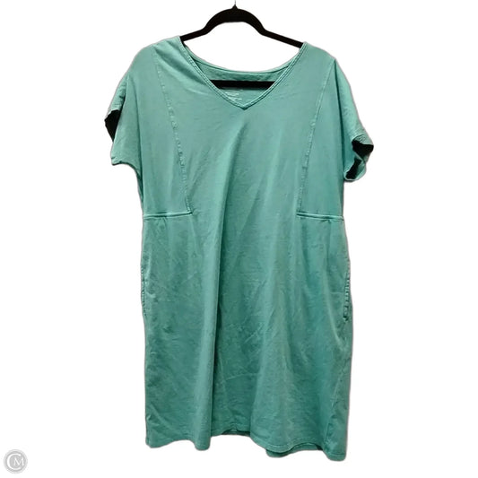 Dress Casual Midi By Pure Jill In Aqua, Size: L