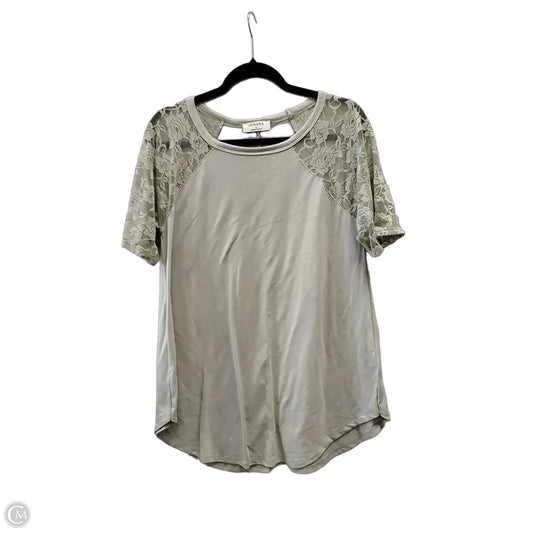 Top Short Sleeve By Zenana In Green, Size: L