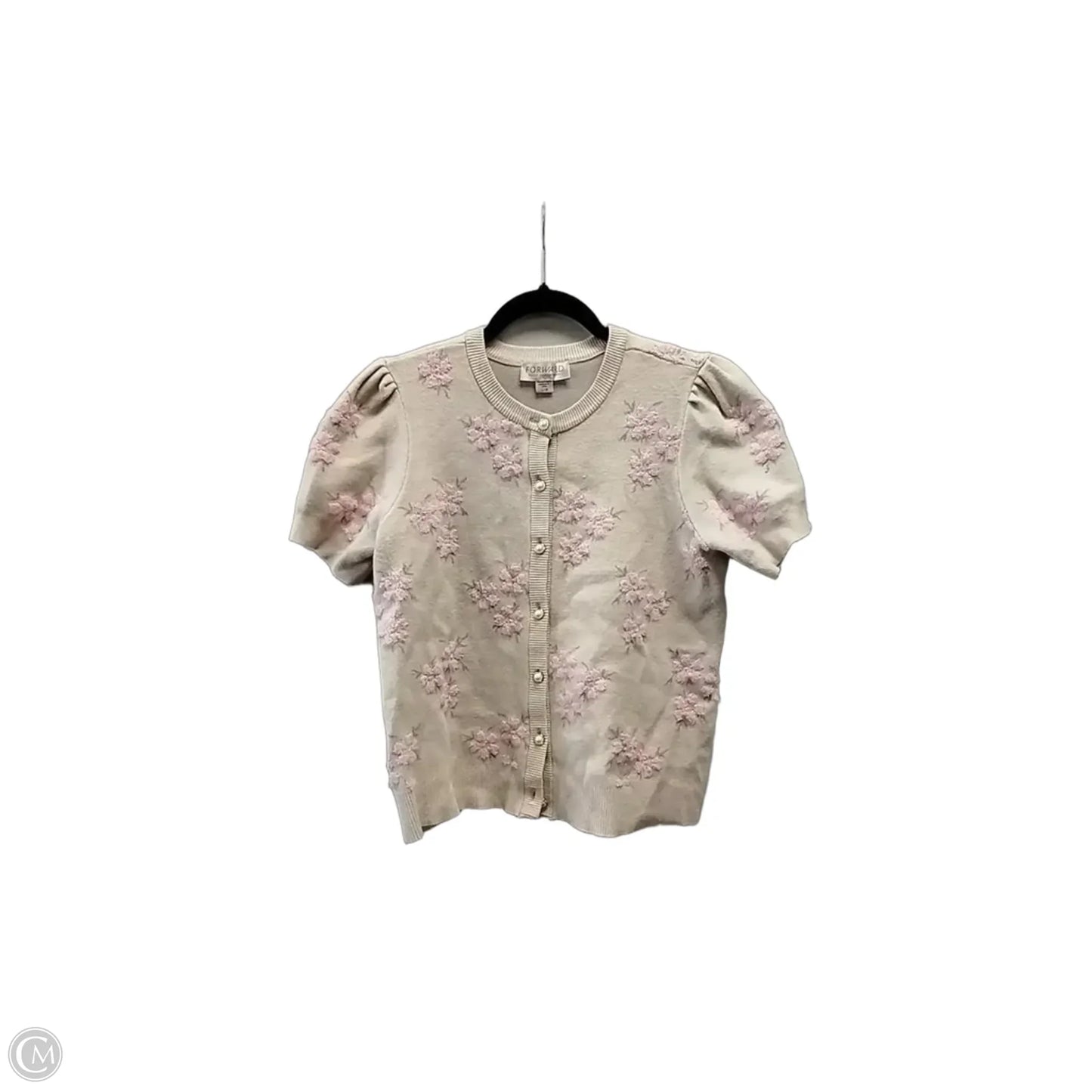 Cardigan By Clothes Mentor In Floral Print, Size: L