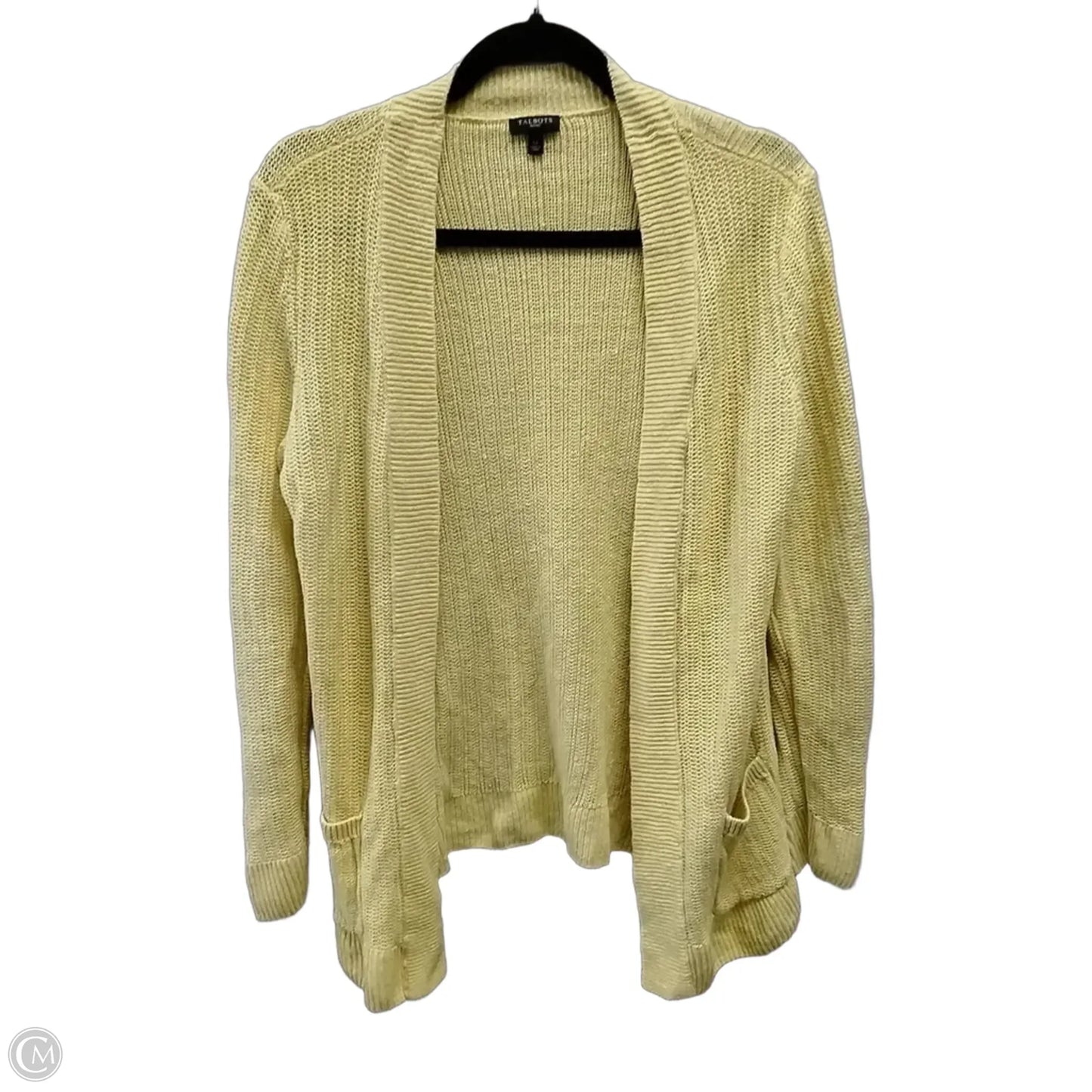 Cardigan By Talbots In Yellow, Size: Lp