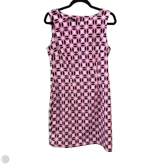 Dress Casual Midi By Agb In Geometric Pattern, Size: 10