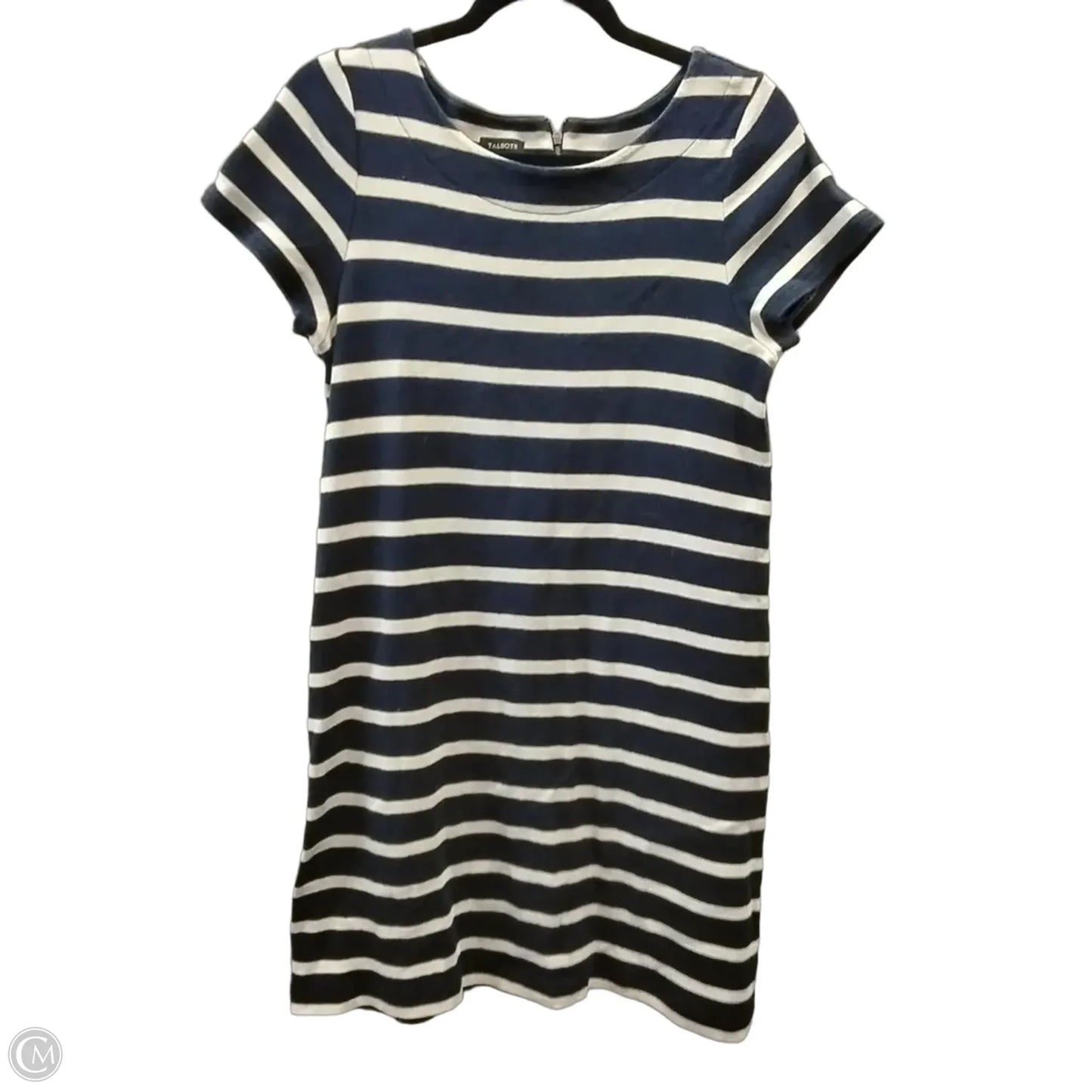 Dress Casual Midi By Talbots In Striped Pattern, Size: M