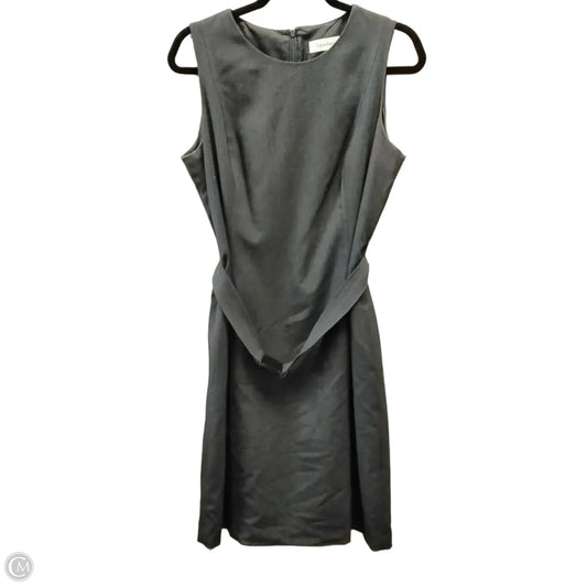 Dress Casual Midi By Calvin Klein In Grey, Size: 8