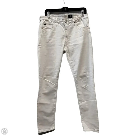 Jeans Straight By Adriano Goldschmied In White, Size: 8