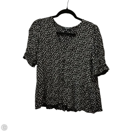 Blouse Short Sleeve By Madewell In Floral Print, Size: S