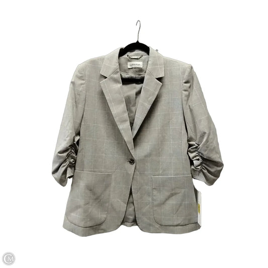 Blazer By Calvin Klein In Grey, Size: 8