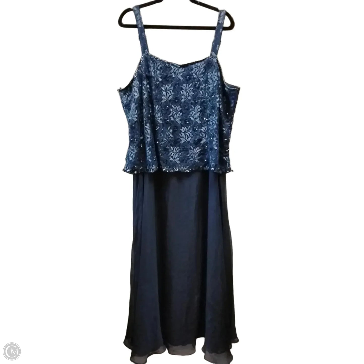Dress Casual Maxi By Roamans In Blue, Size: 20