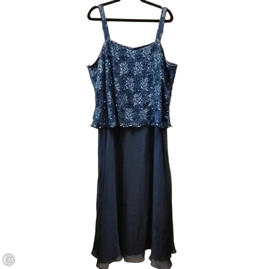 Dress Casual Maxi By Roamans In Blue, Size: 20