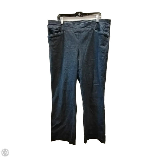 Jeans Jeggings By Croft And Barrow In Blue, Size: 18
