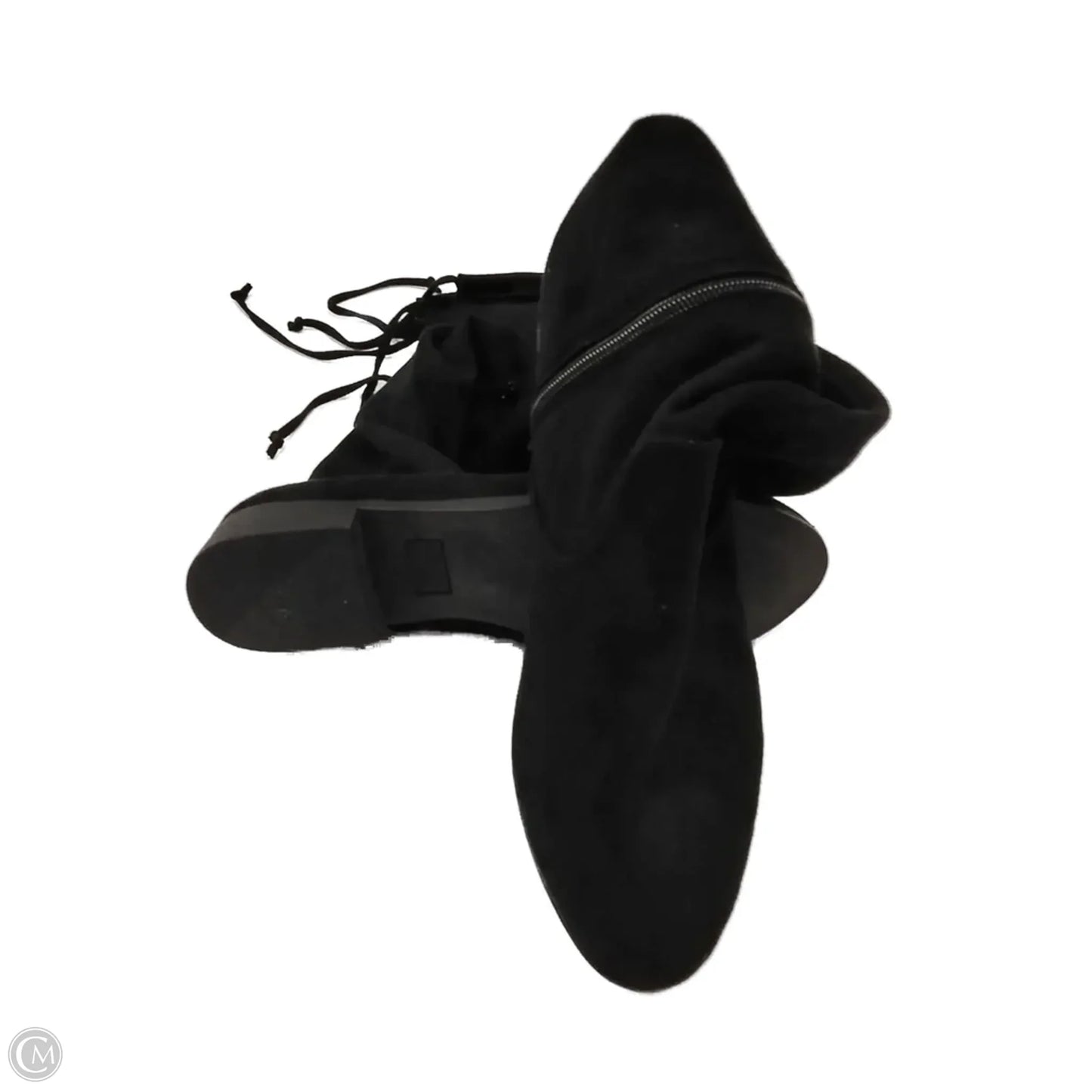 Boots Knee Flats By Time And Tru In Black, Size: 10