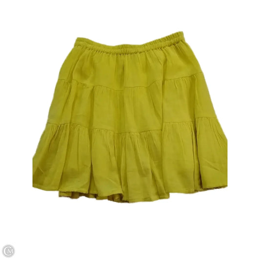 Skirt Mini & Short By Rd Style In Yellow, Size: M