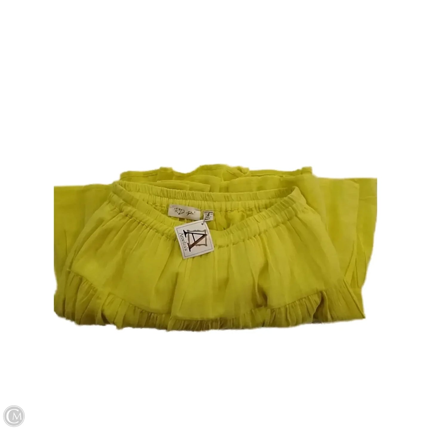 Skirt Mini & Short By Rd Style In Yellow, Size: M