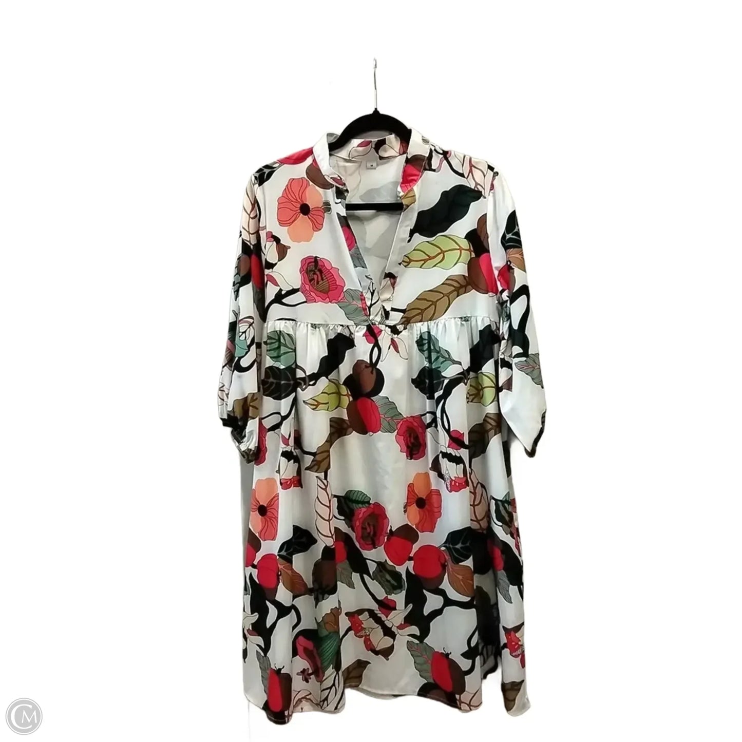 Dress Casual Midi By Clothes Mentor In Floral Print, Size: M