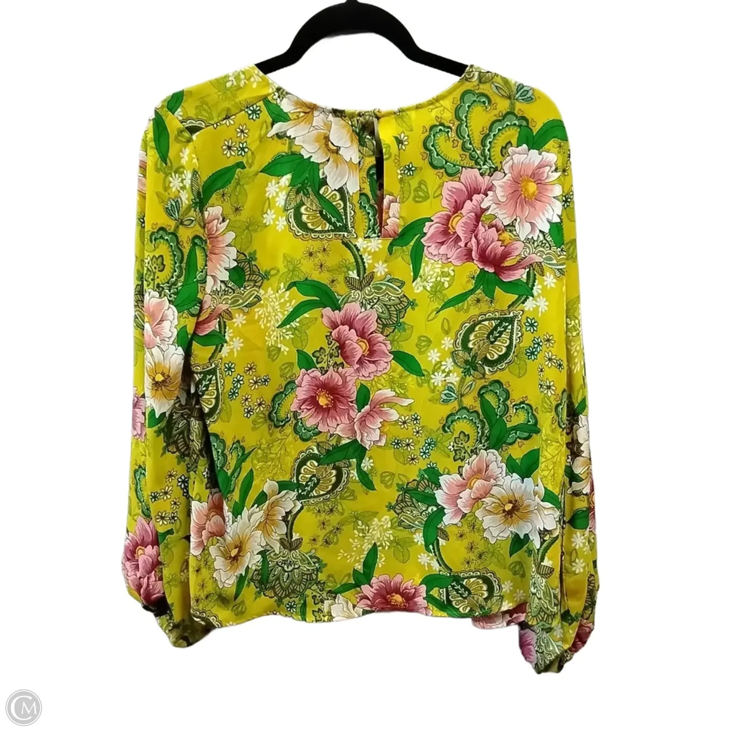 Blouse Long Sleeve By Loft In Floral Print, Size: S