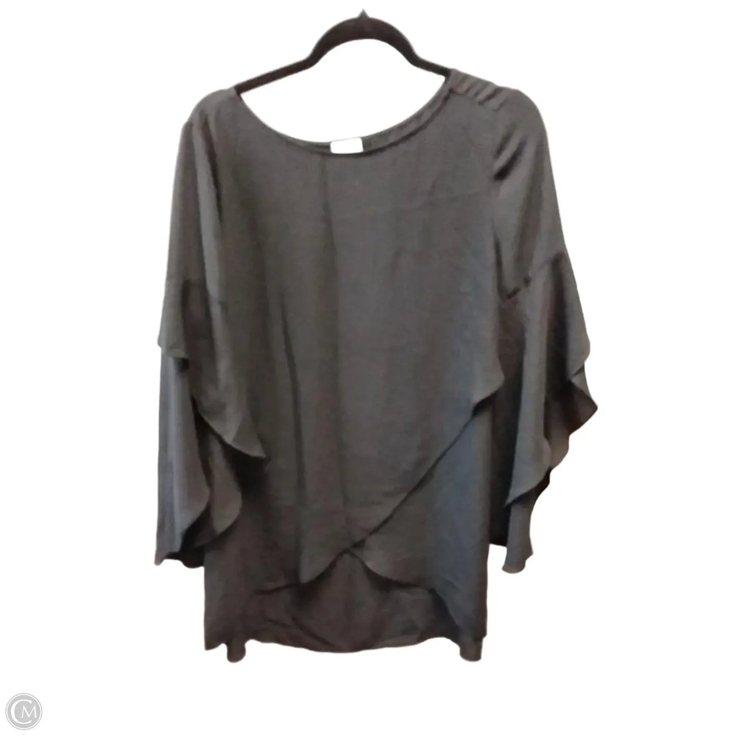 Blouse Long Sleeve By Chicos In Black, Size: M
