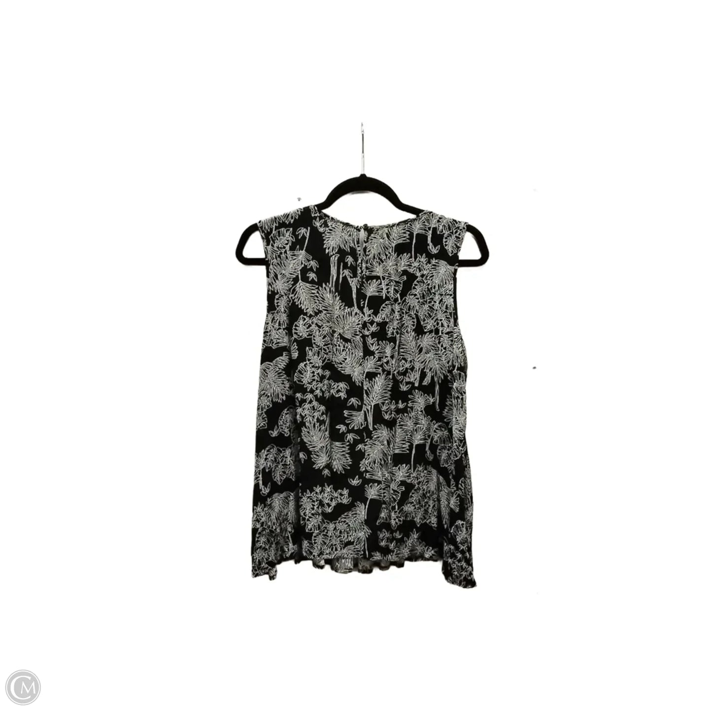 Blouse Sleeveless By Ana In Black, Size: L