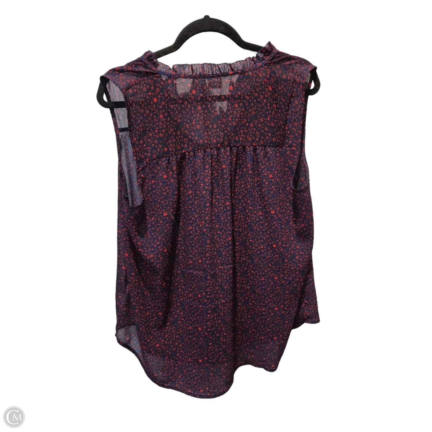 Blouse Sleeveless By Gap In Floral Print, Size: L