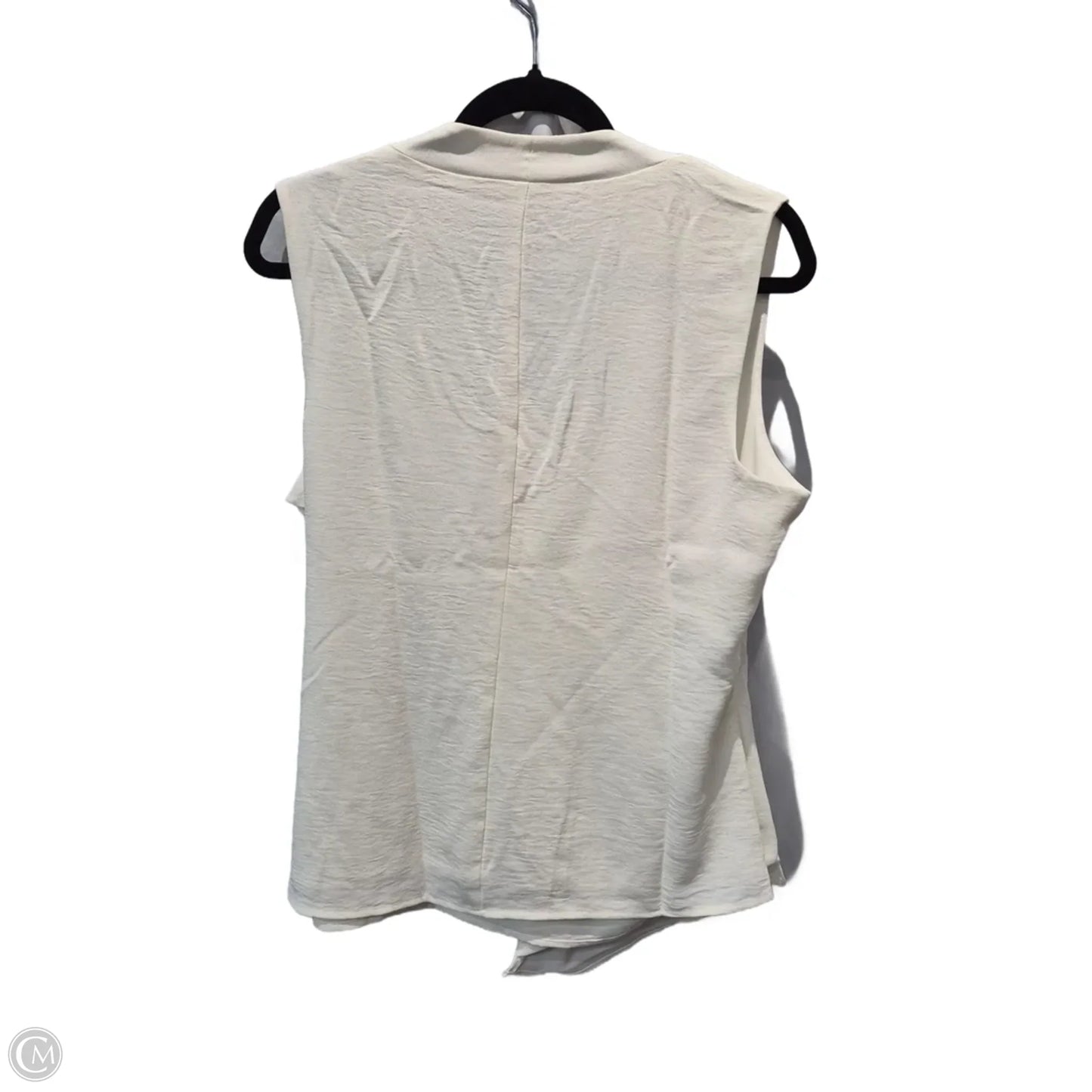 Blouse Sleeveless By Clothes Mentor In White, Size: L
