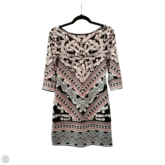 Dress Casual Midi By White House Black Market In Floral Print, Size: Xsp