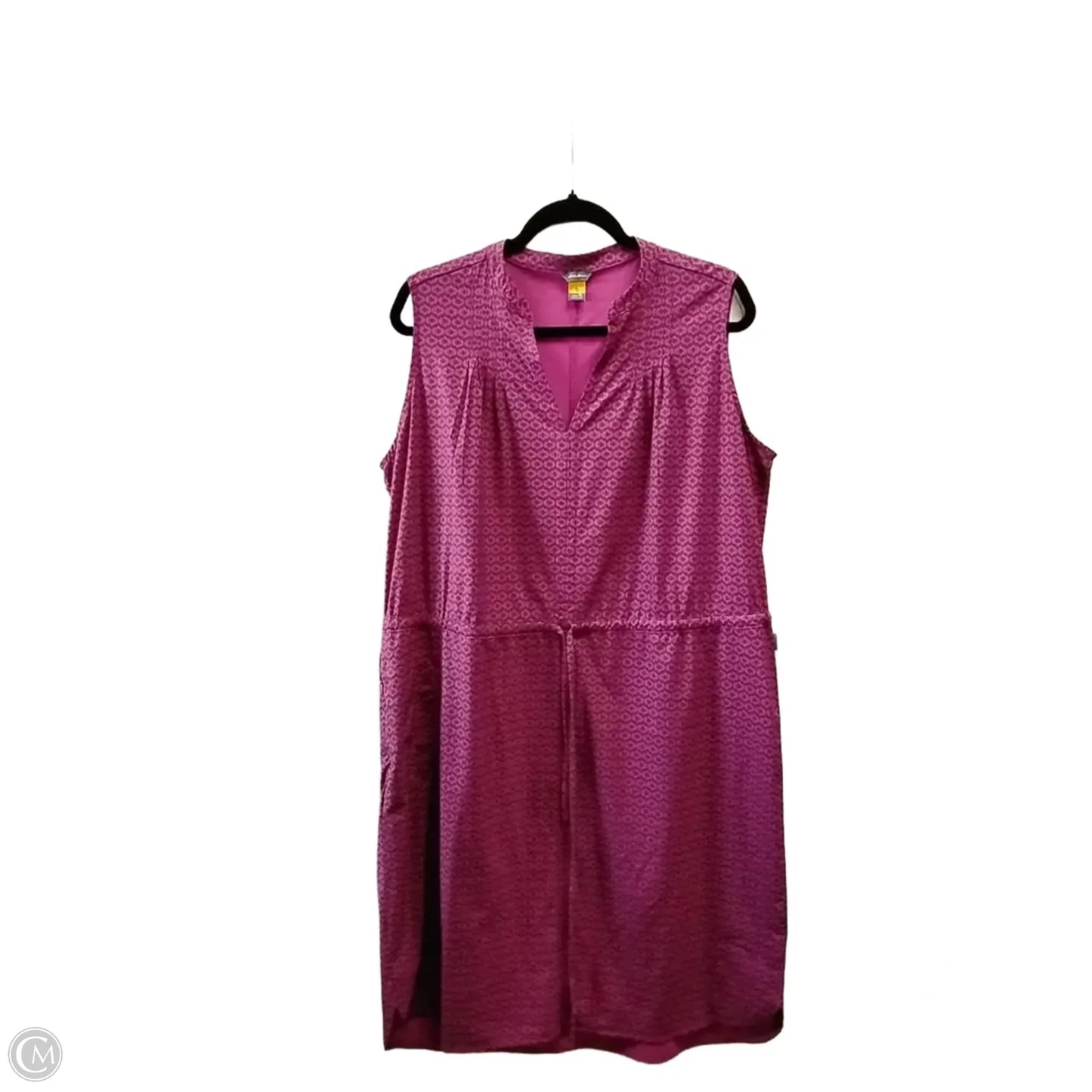Dress Casual Midi By Eddie Bauer In Pink, Size: Xl