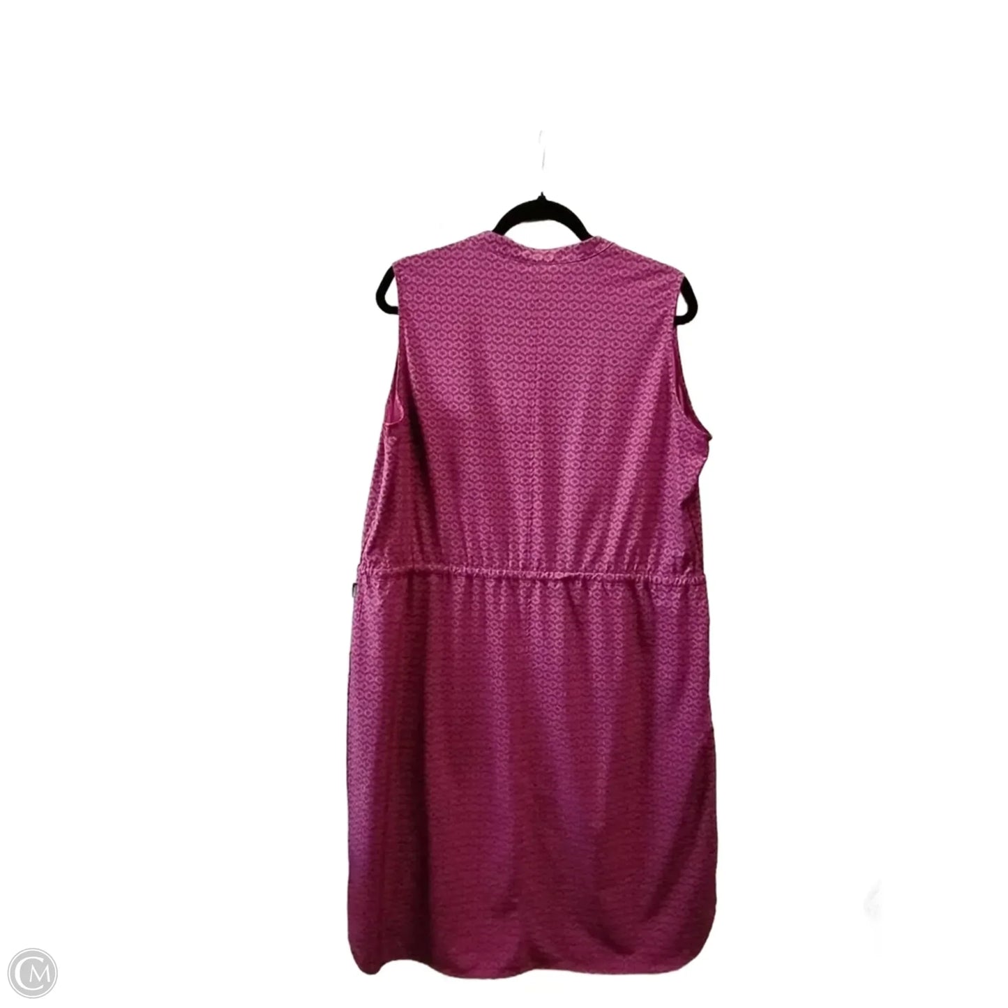 Dress Casual Midi By Eddie Bauer In Pink, Size: Xl