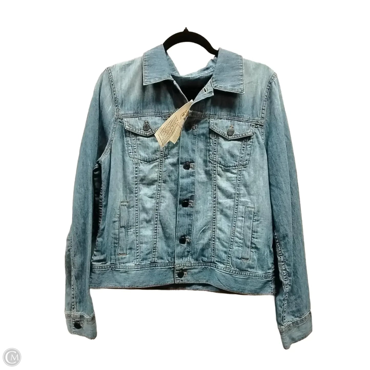 Jacket Denim By Talbots In Blue Denim, Size: M