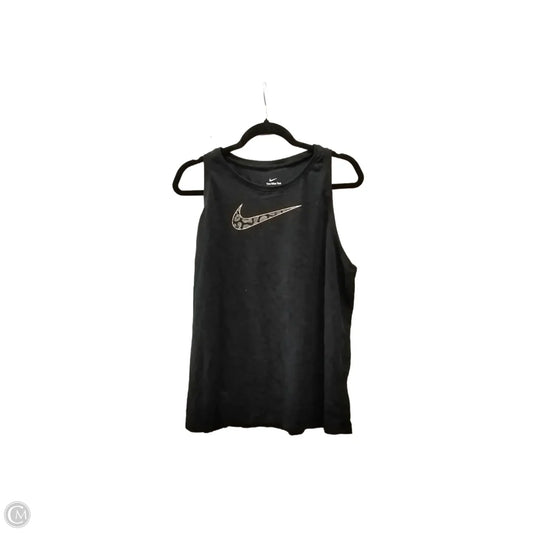 Athletic Tank Top By Nike In Black, Size: Xl