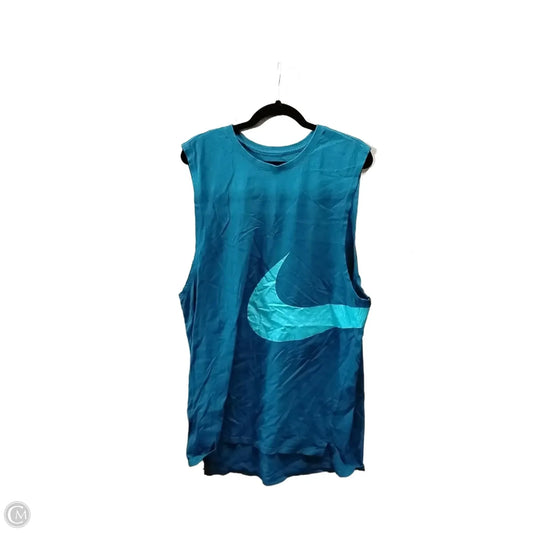 Athletic Tank Top By Nike In Blue, Size: L