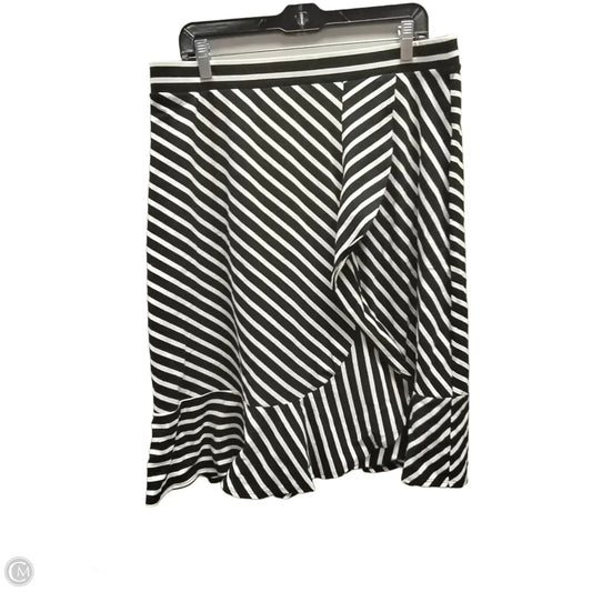 Skirt Maxi By Talbots In Striped Pattern, Size: L