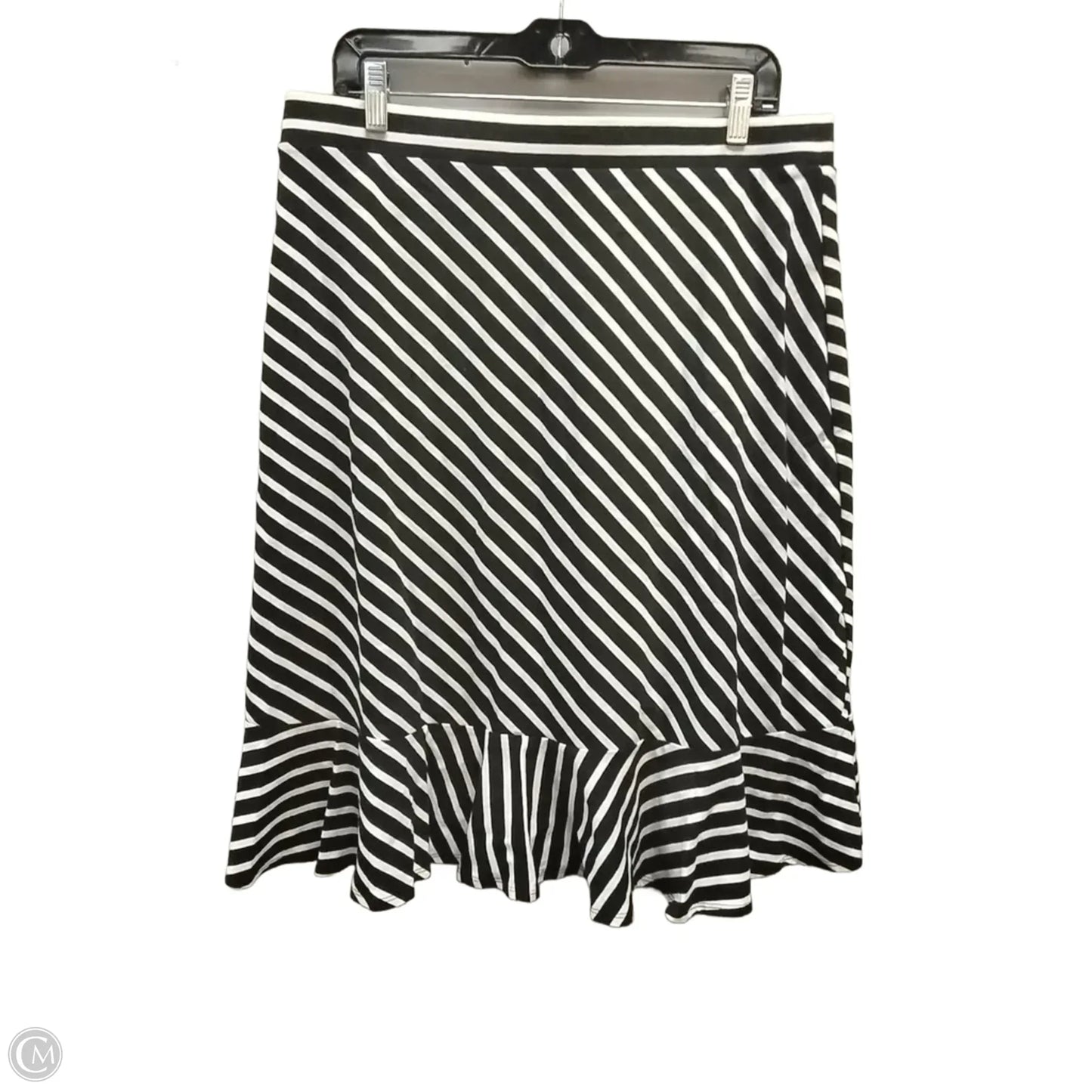 Skirt Maxi By Talbots In Striped Pattern, Size: L