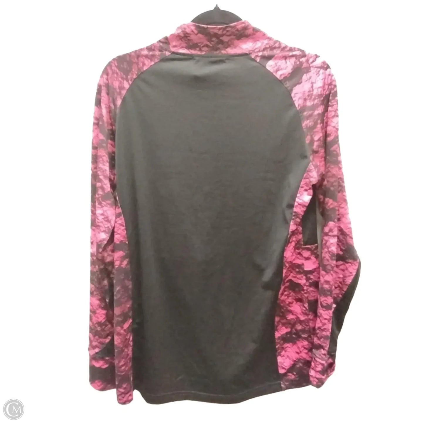 Athletic Jacket By Clothes Mentor In Black & Pink, Size: L