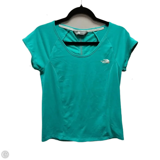Athletic Top Short Sleeve By The North Face In Blue, Size: S