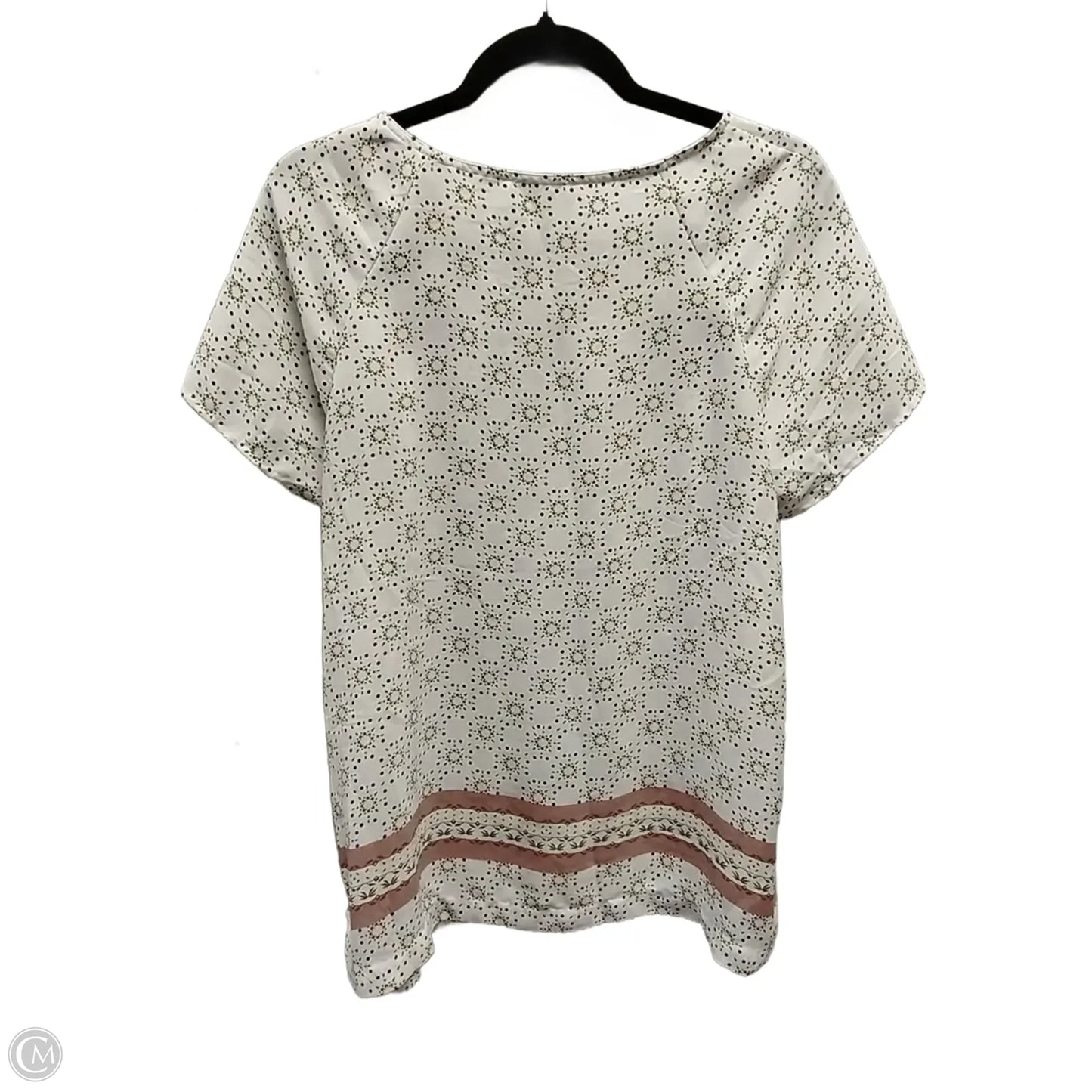 Blouse 3/4 Sleeve By Loft In White, Size: M