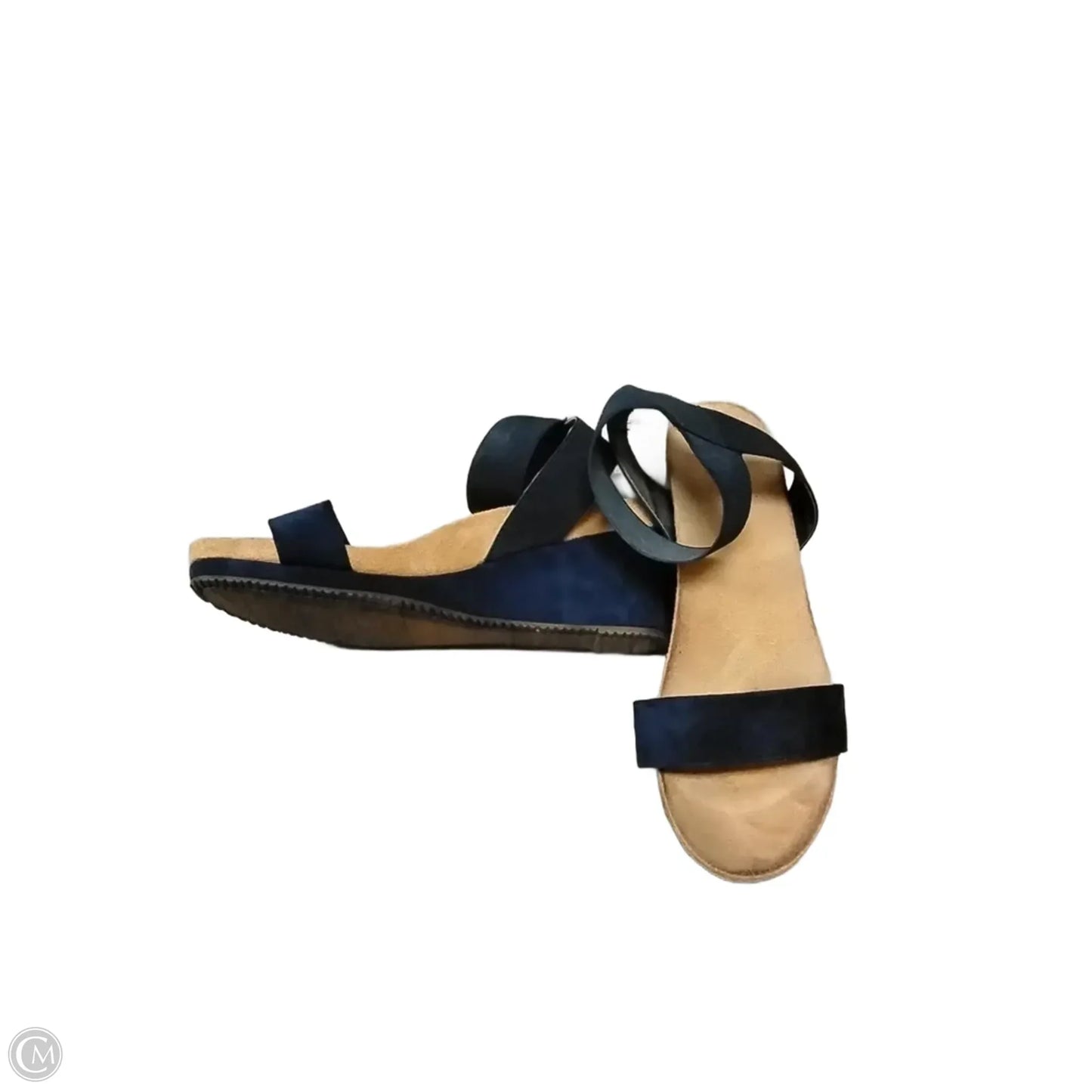 Sandals Heels Wedge By Dream Pairs In Blue, Size: 9