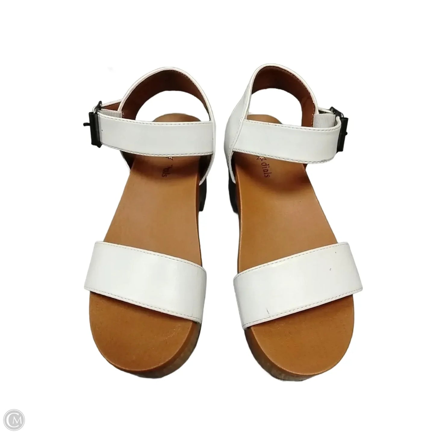 Sandals Heels Platform By Clothes Mentor In White, Size: 6