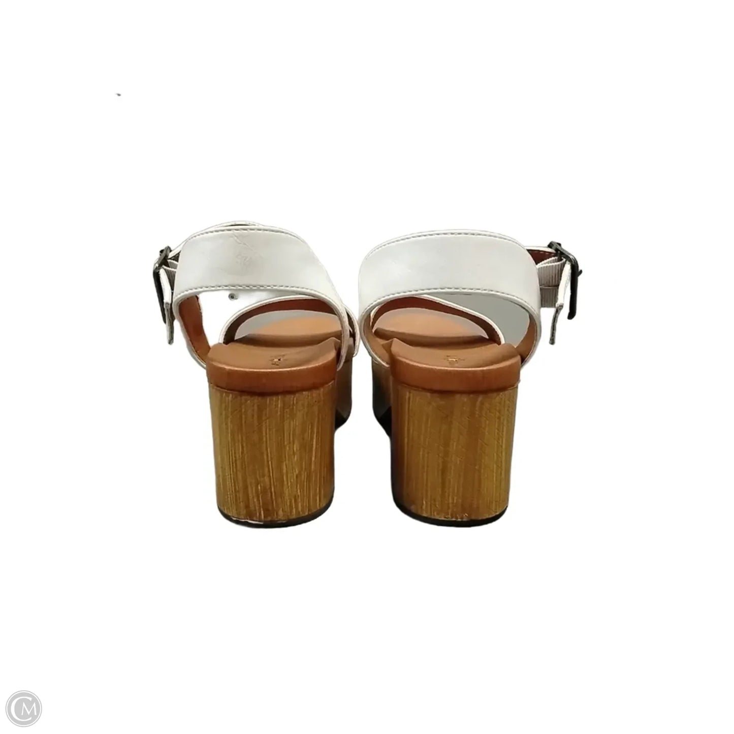 Sandals Heels Platform By Clothes Mentor In White, Size: 6