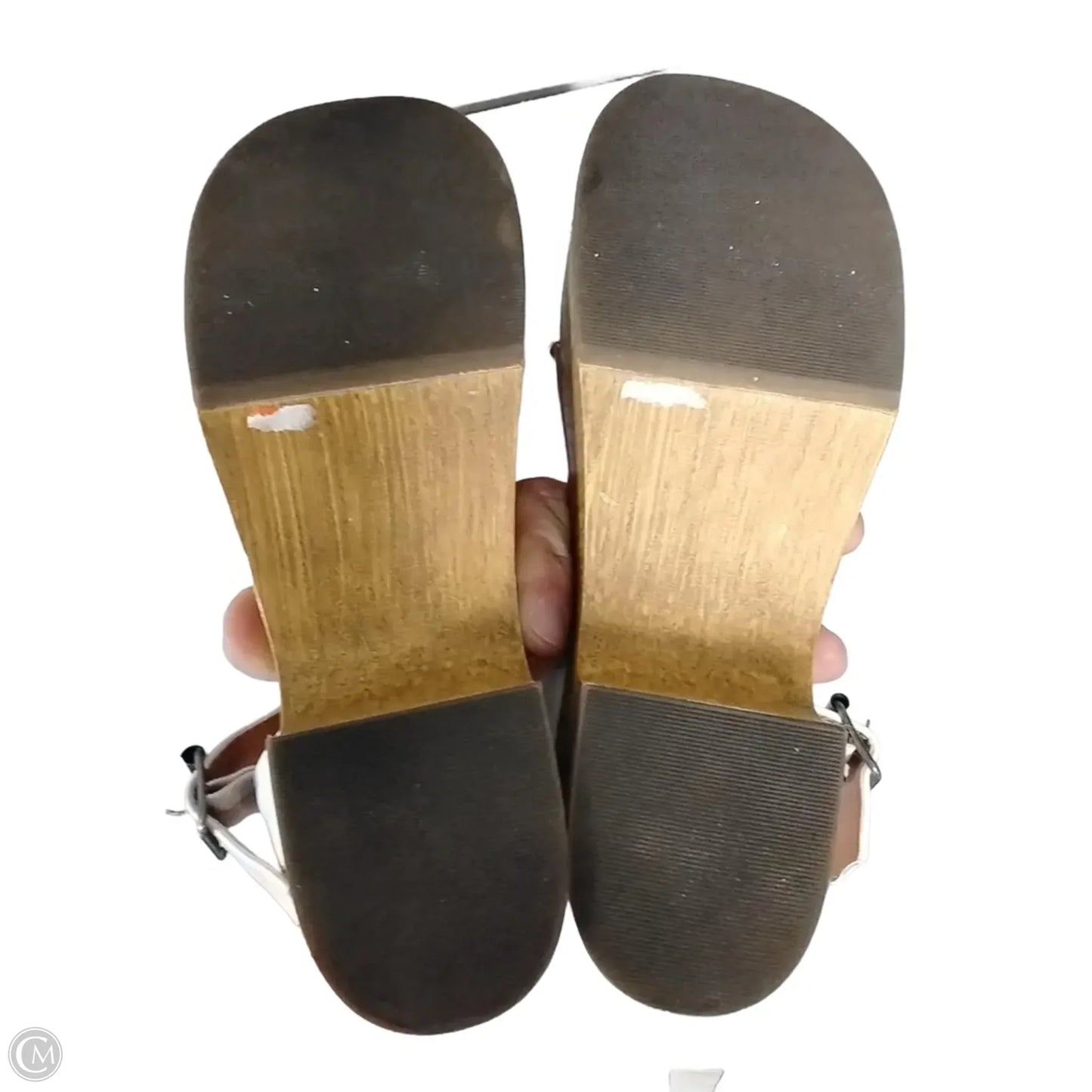 Sandals Heels Platform By Clothes Mentor In White, Size: 6