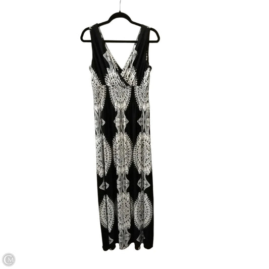 Dress Casual Maxi By Clothes Mentor In Black & White, Size: L