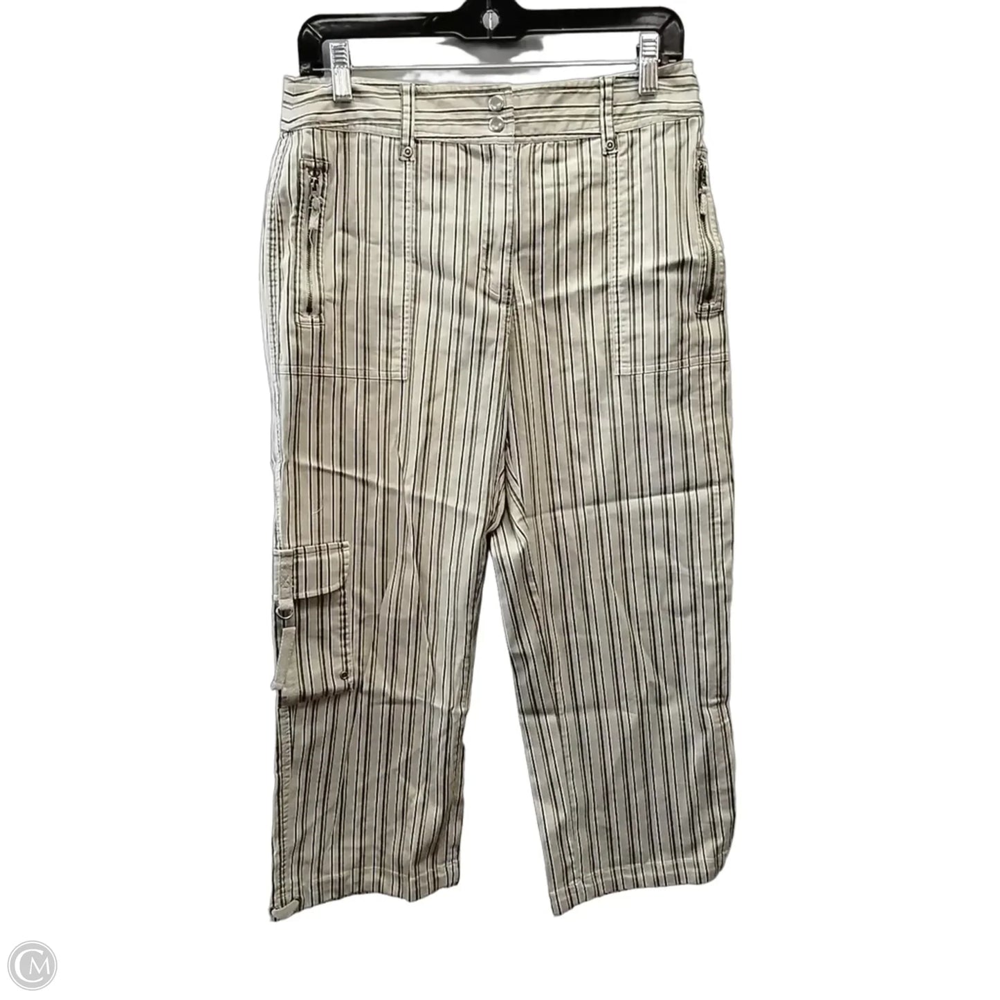 Pants Chinos & Khakis By Chicos In Striped Pattern, Size: 10
