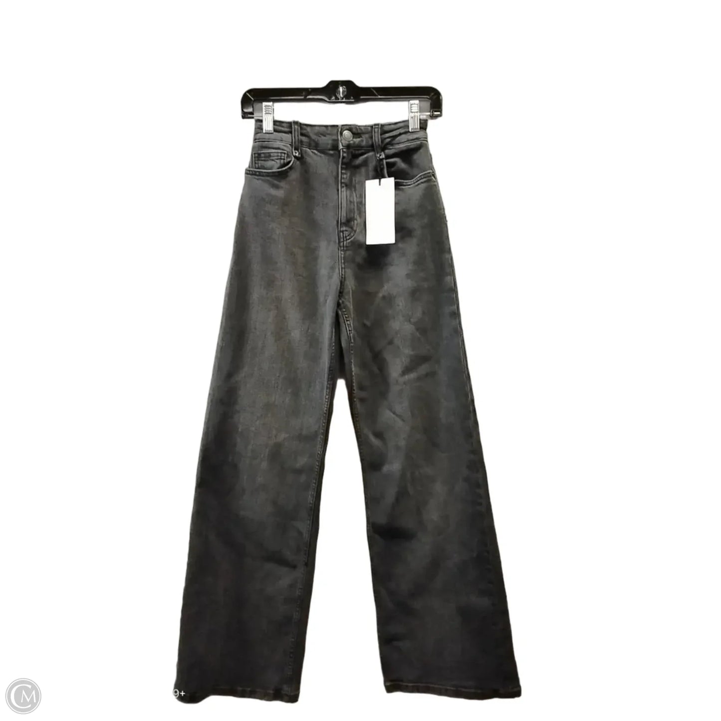 Jeans Wide Leg By Zara In Grey Denim, Size: 2