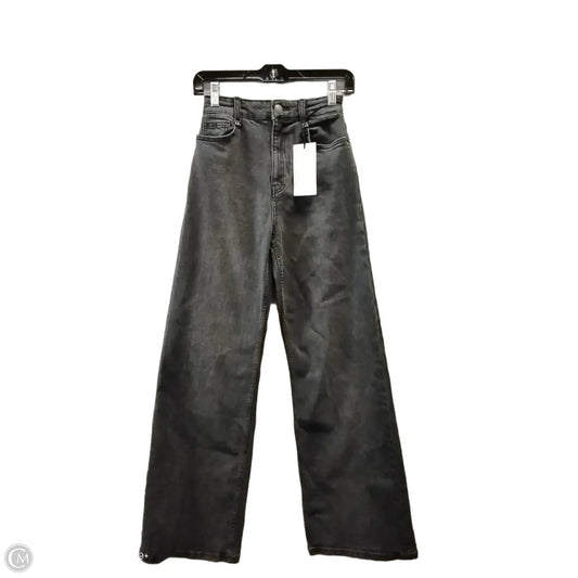 Jeans Wide Leg By Zara In Grey Denim, Size: 2