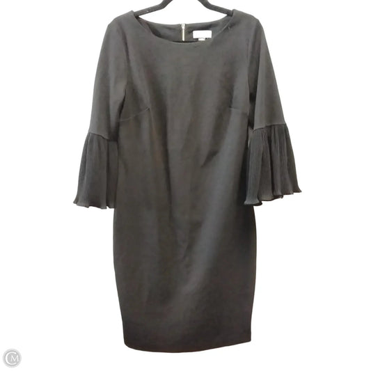 Dress Casual Midi By Calvin Klein In Black, Size: 12