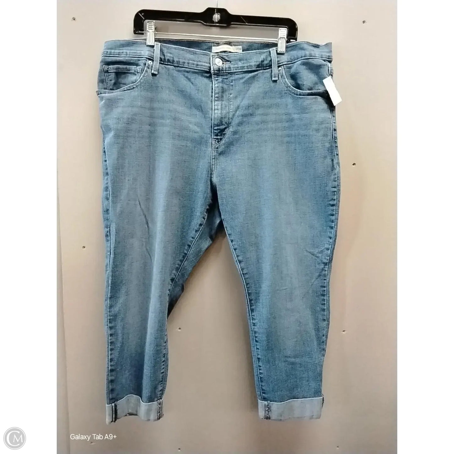 Jeans Skinny By Levis In Blue Denim, Size: 20