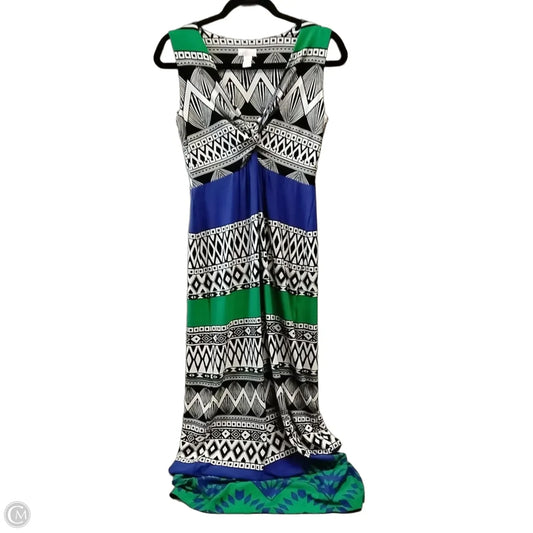 Dress Casual Maxi By Chicos In Multi-colored, Size: 4