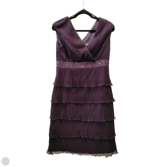 Dress Casual Midi By Jessica Howard In Purple, Size: 8p