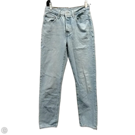 Jeans Straight By Levis In Blue Denim, Size: 2