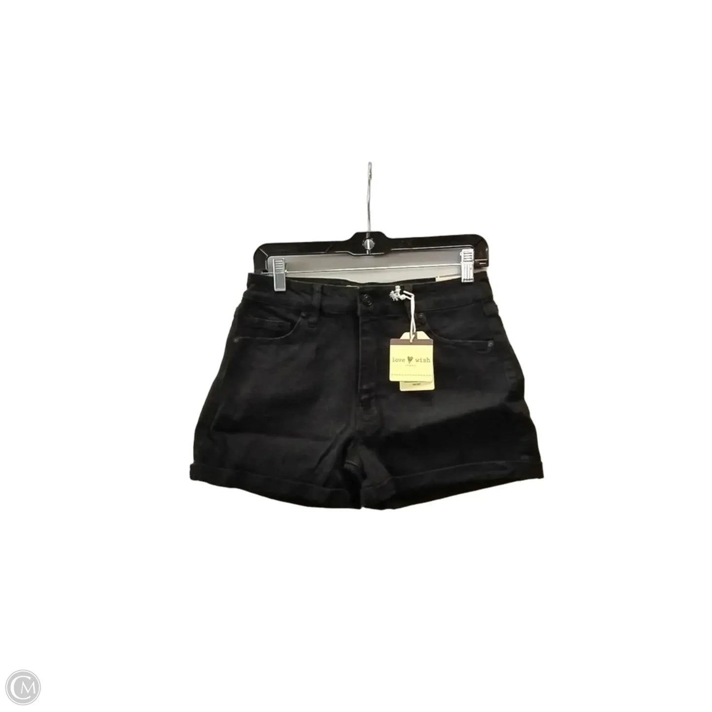 Shorts By Clothes Mentor In Black Denim, Size: L